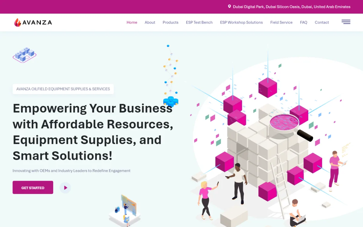 Avanza oilfield equipment website