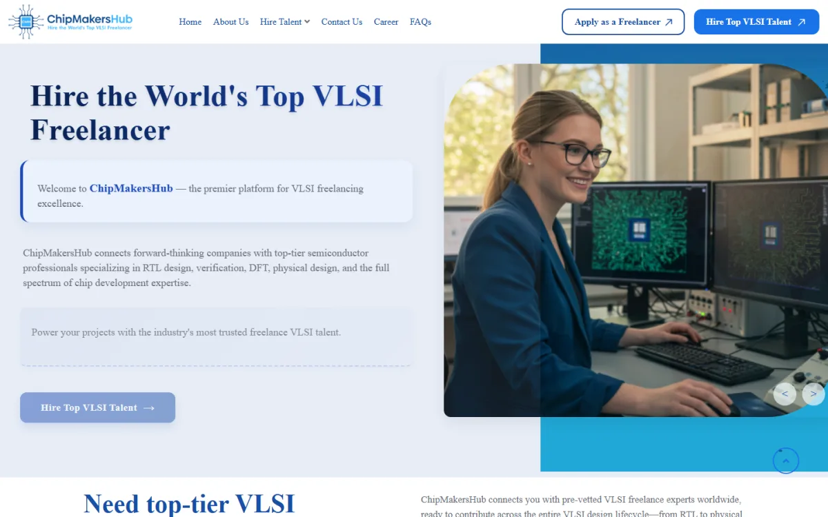 ChipMakersHub VLSI marketplace website